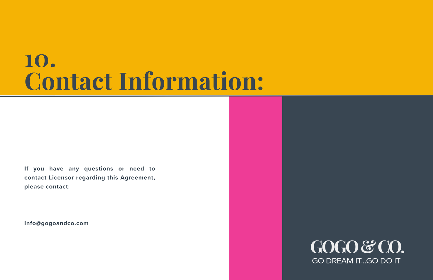 Gogo & Co. Commercial License Agreement