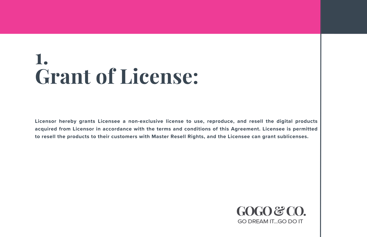 Gogo & Co. Commercial License Agreement